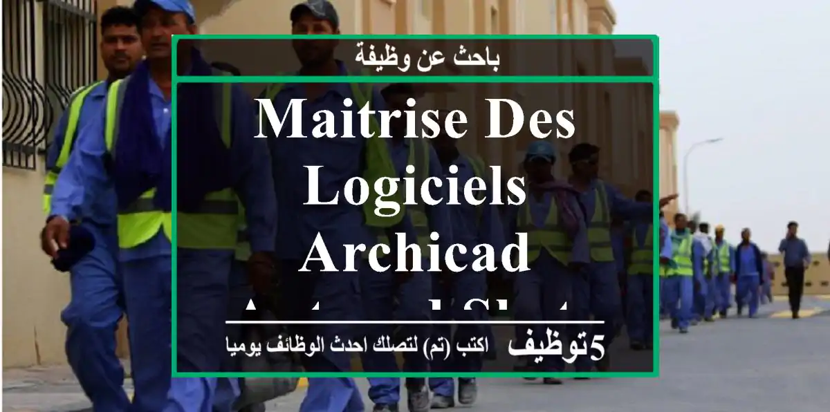 maitrise des logiciels archicad autocad sketchup