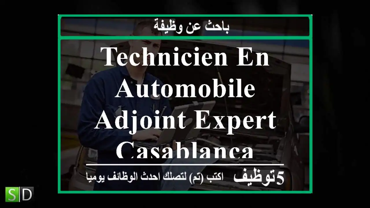 TECHNICIEN EN AUTOMOBILE ADJOINT EXPERT - Casablanca