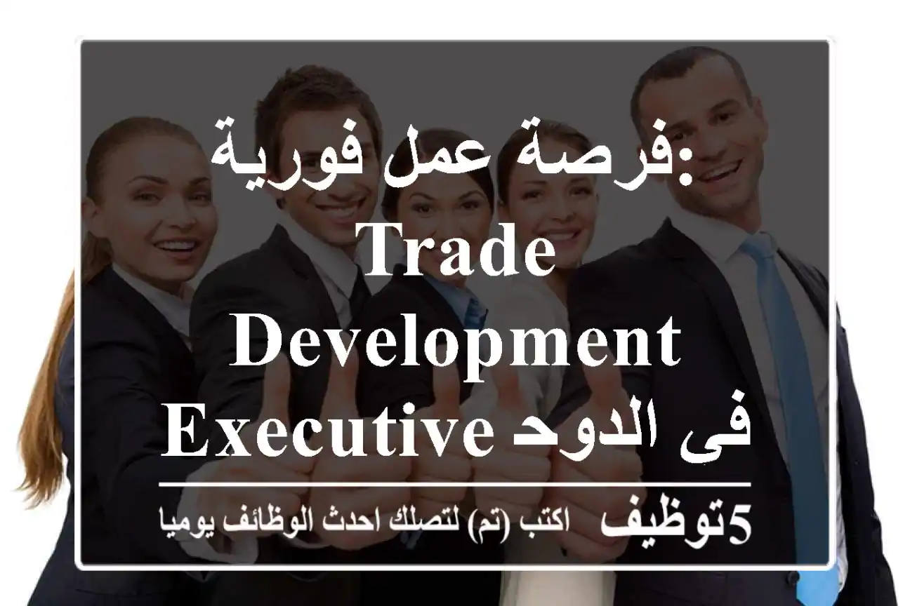 فرصة عمل فورية: Trade Development Executive في الدوحة - ALI BIN ALI