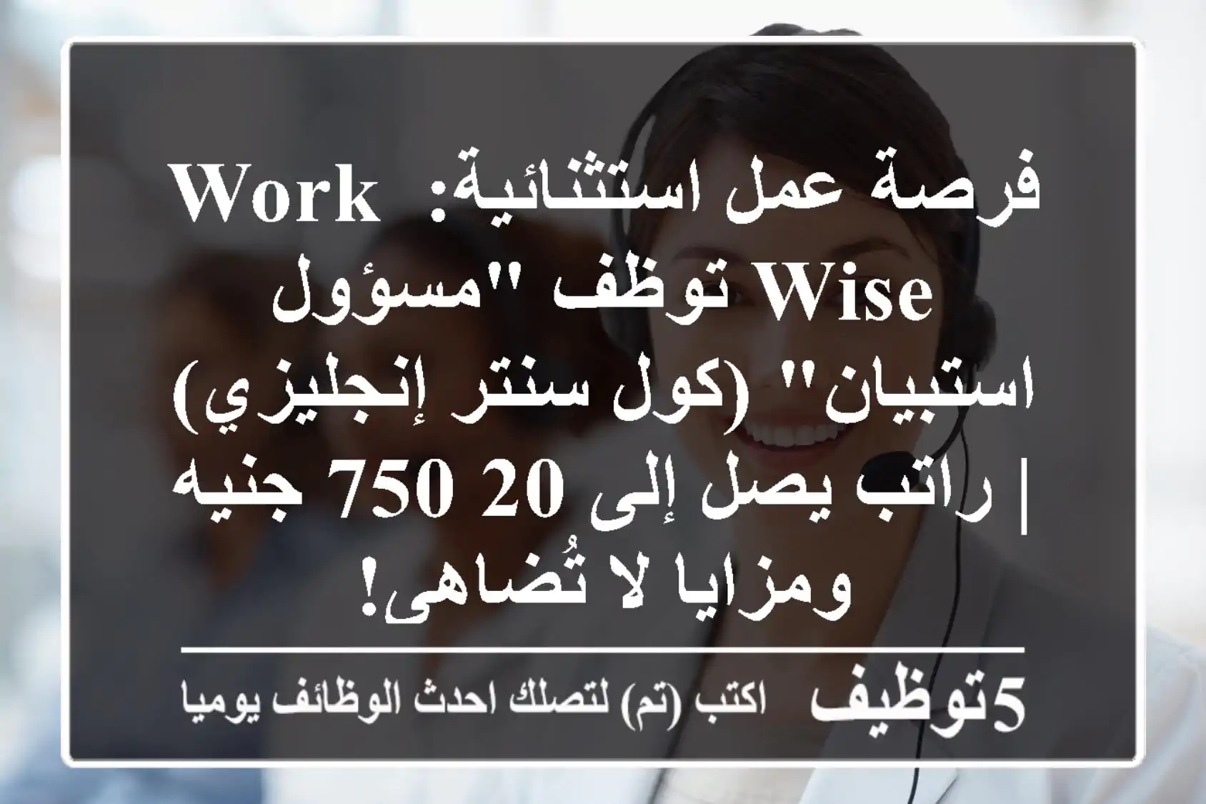 فرصة عمل استثنائية: Work Wise توظف 