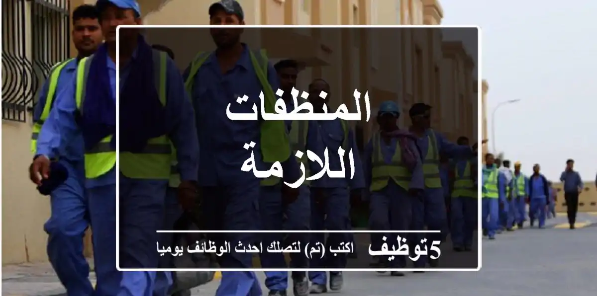 المنظفات اللازمة