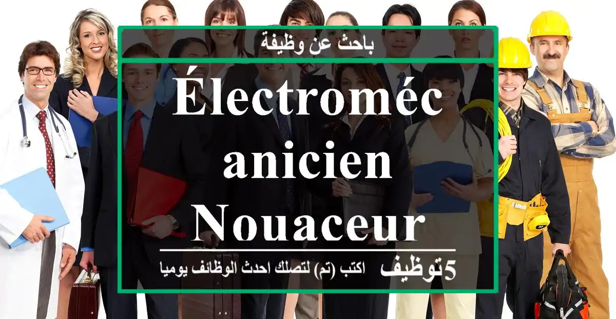 ÉLECTROMÉCANICIEN - NOUACEUR - SAPINO