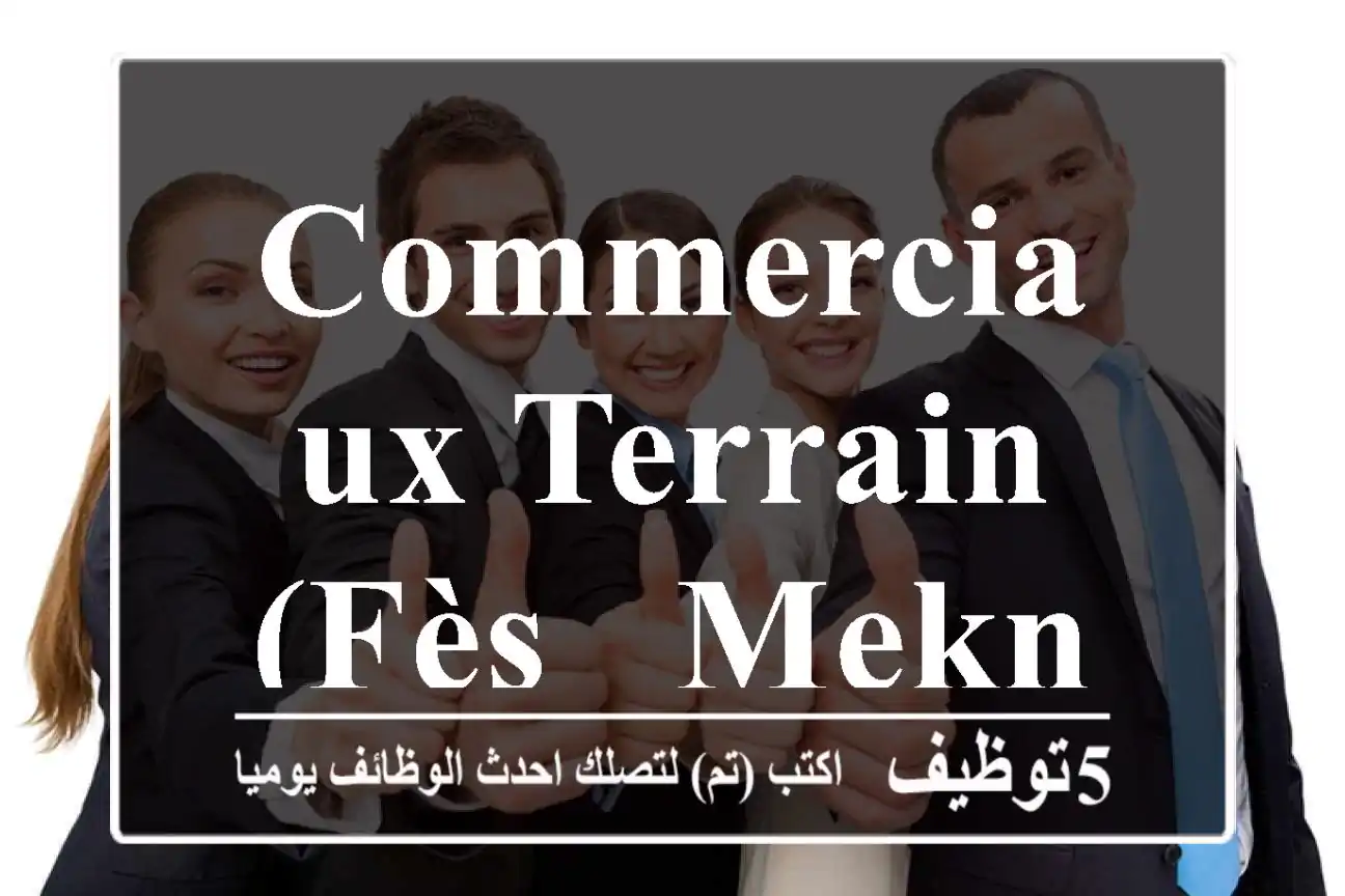 Commerciaux Terrain (Fès & Meknès)