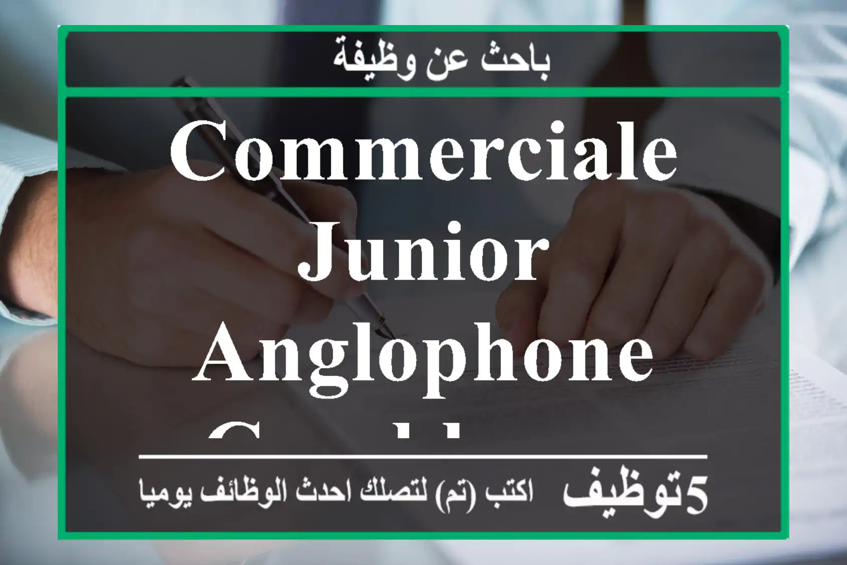 COMMERCIALE JUNIOR ANGLOPHONE - Casablanca