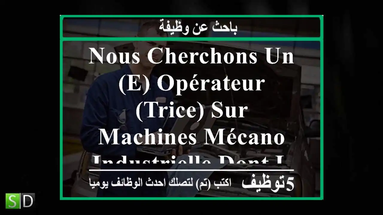 nous cherchons un(e) opérateur (trice) sur machines mécano-industrielle dont le profil ...