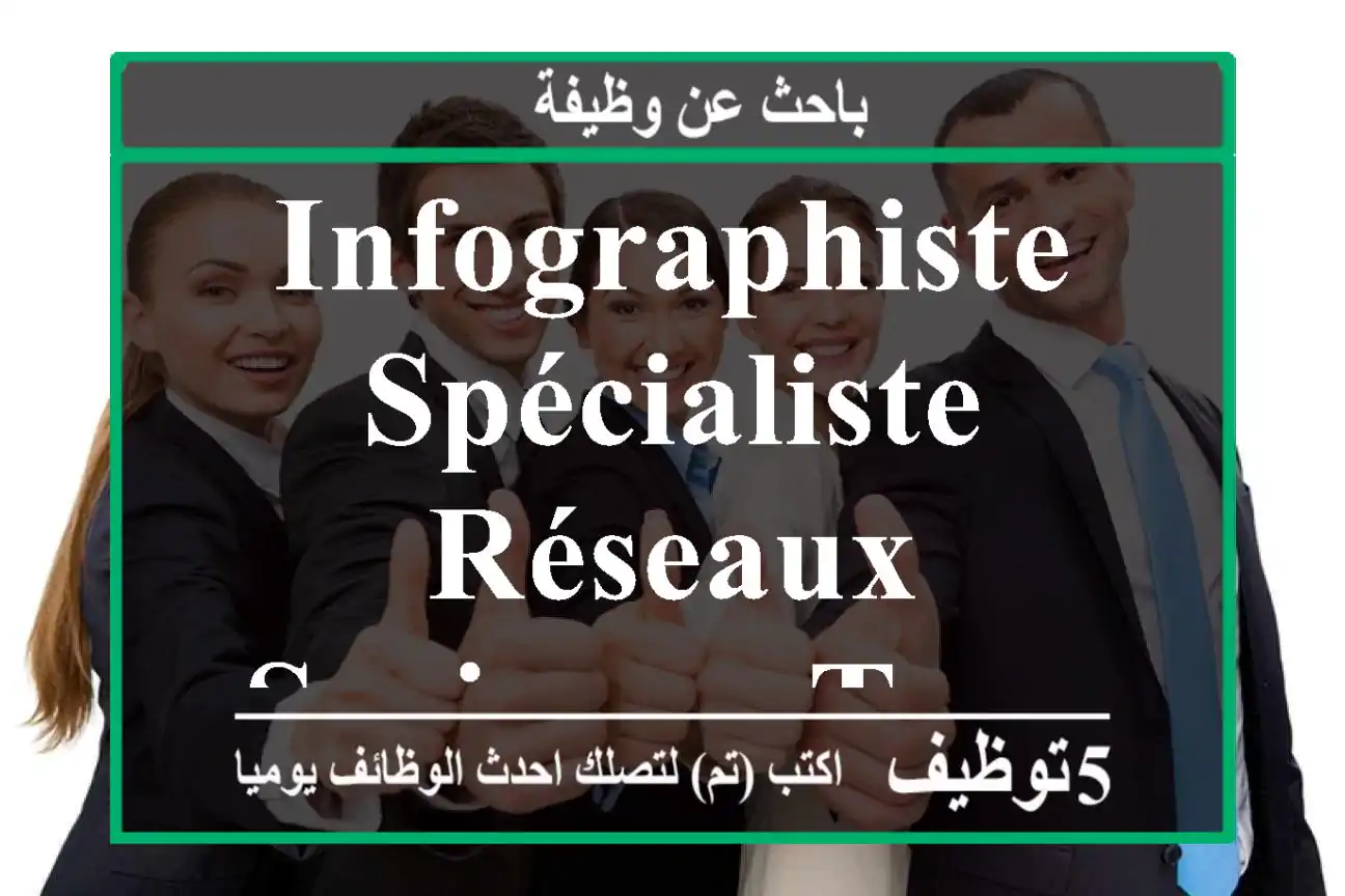 Infographiste Spécialiste Réseaux Sociaux - Tanger