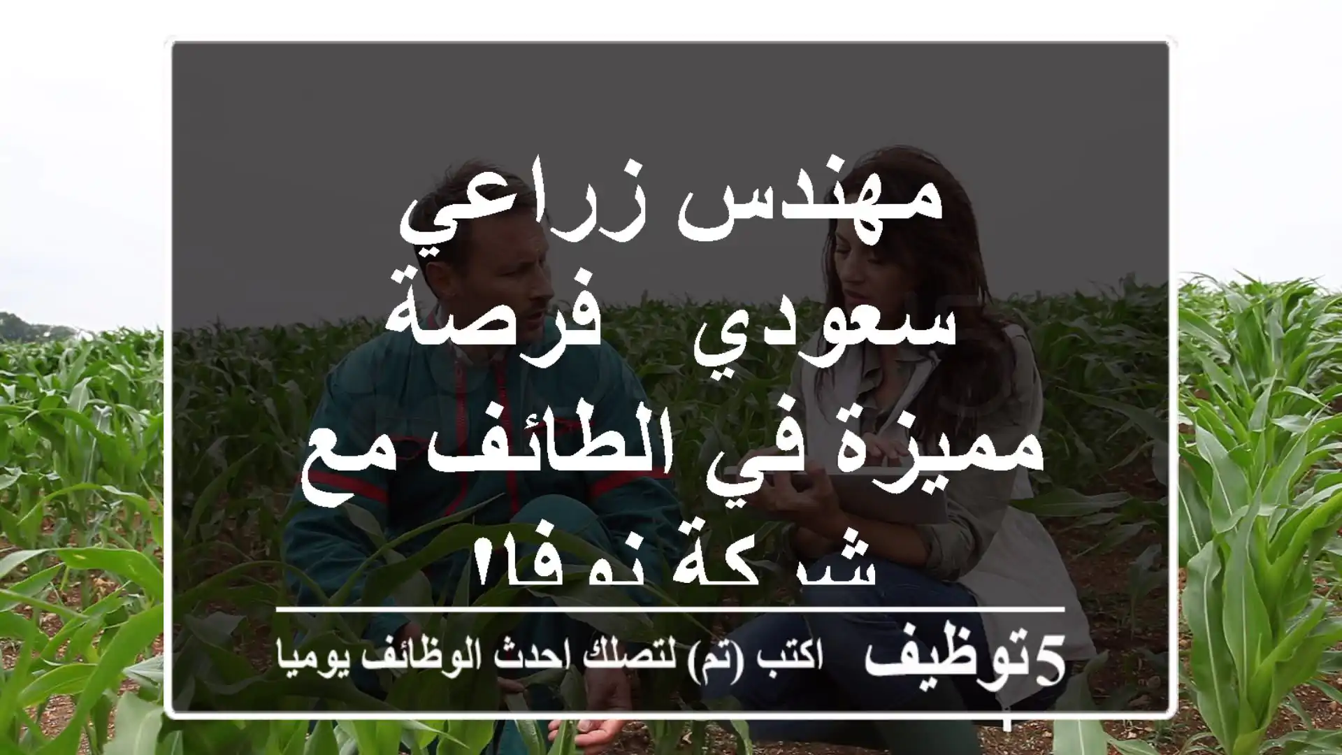 مهندس زراعي سعودي - فرصة مميزة في الطائف مع شركة نوفا!