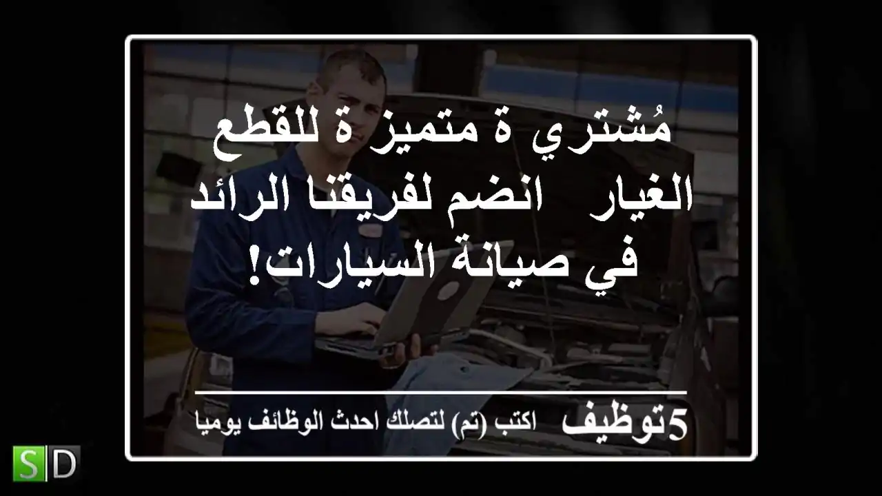 مُشتري/ة متميز/ة للقطع الغيار - انضم لفريقنا الرائد في صيانة السيارات!