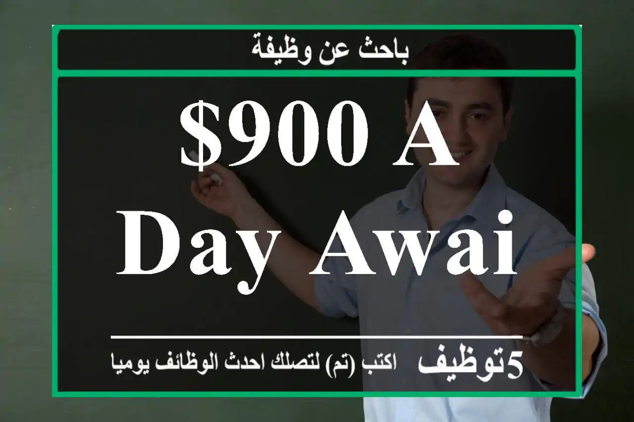 $900 a day awaits