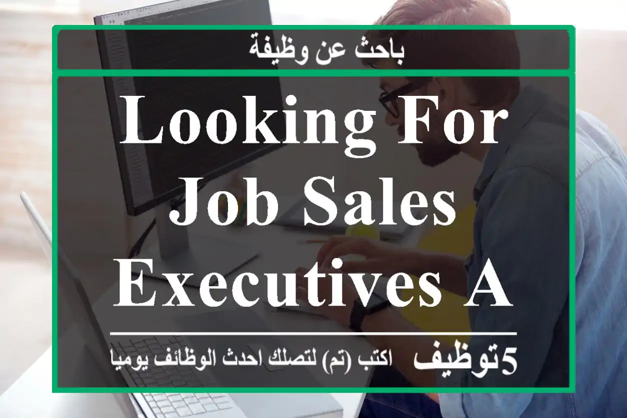 looking for job sales executives and