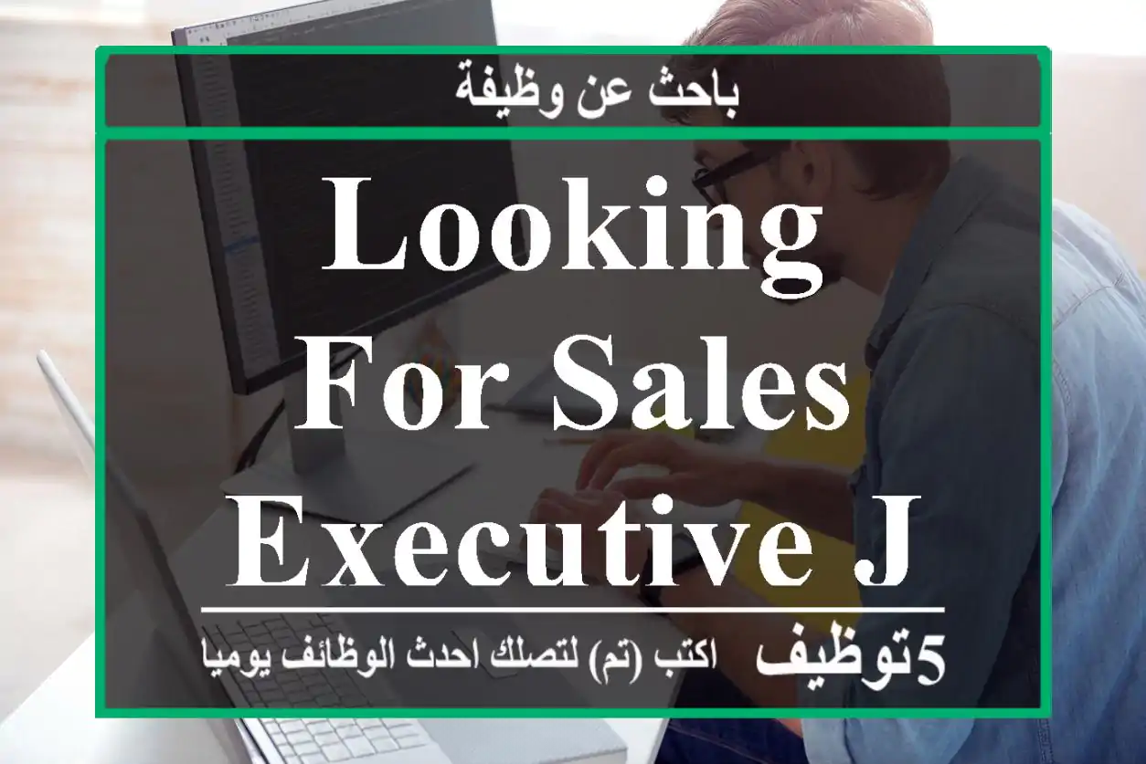LOOKING FOR SALES EXECUTIVE JOB.