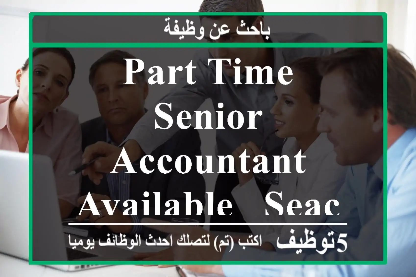 Part-Time Senior Accountant Available - Seaching For Audit Work